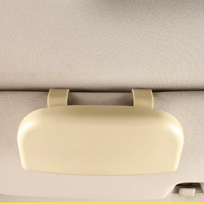 Boîte de Rangement pour Lunettes – Spéciale Voiture (Noir & Beige)